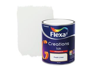 4x Lak hoogglans Flexa, creations, fresh linen, 750 ml
