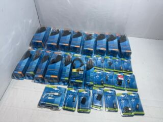 Partij met scanpart elektronica accessoires, 30 stuks