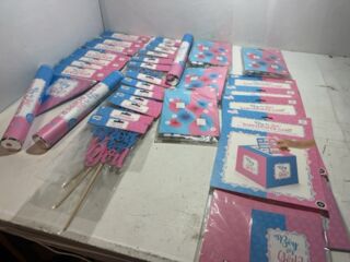 Ca. 32x Gender reveal versiering