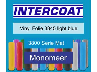 Snijfolie 50m x 61cm Intercoat, 3800 serie mat, 3845 light blue