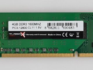 Ca. 10x DDR3 ram geheugen 4Gb 1600MHz Hynix, turbo x, pc3-12800 cl11