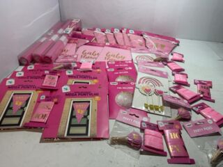 Ca. 45x Baby shower meisje versiering