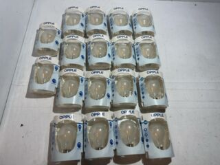 Ca. 18x Ledlampen OPPLE, filament a60, warm wit