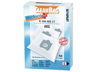Ca. 16x Stofzuigerzakken 4 stuks Cleanbag, m106 aeg17