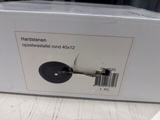 Opzetwastafel WB, Rond, zwart