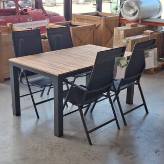 Tuintafel met 4x stoel, O.a. Central Park