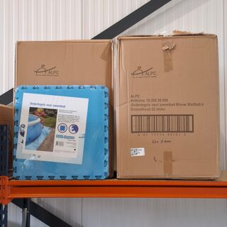 Ca. 22x set zwembadtegels van 8 stuks, ALPC, 50×50 cm