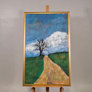 Acryl op doek, Maya Wildevuur, Landschap, 2001
