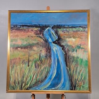 Acryl op doek, Maya Wildevuur, Landschap, 2000