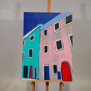 Acryl op doek, Maya Wildevuur, Isla di Giglio
