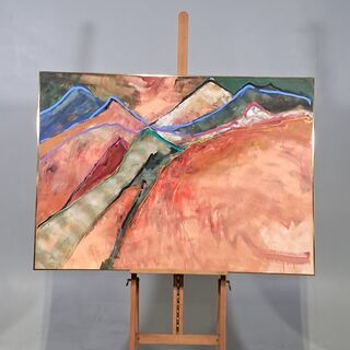 Acryl op doek, Maya Wildevuur, Landschap, 1999