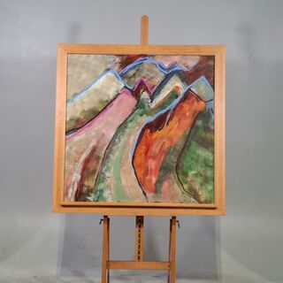 Acryl op doek, Maya Wildevuur, Abstract / Landschap, 1998