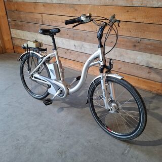 Elektrische damesfiets, Flyer, C5, Grijs / Chroom