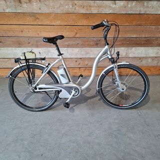 Elektrische damesfiets, Flyer, C5, Grijs / Chroom