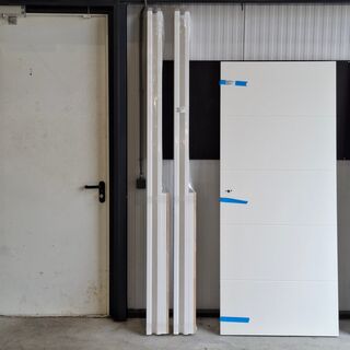 2x Binnendeur kozijn, Sakol, Meranti | Gegrond | Stompe deur