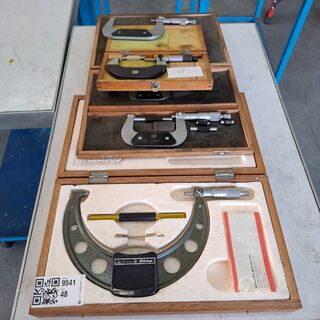5x Diverse buitenmicrometer o.a. Mitutoyo
