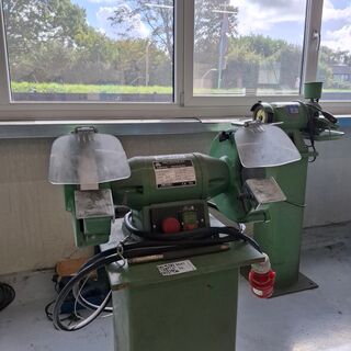 Dubbele slijpsteen op kolom KEF, 1036246