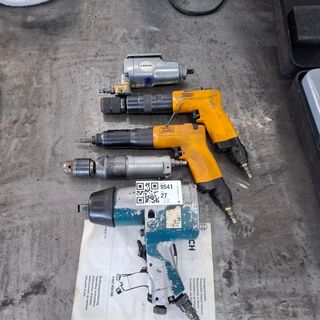 5x Diverse pneumatisch gereedschap o.a. Atlas Copco, Berner
