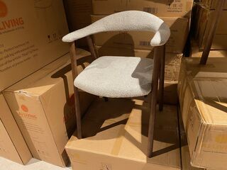 Set van 6 eetkamerstoelen AJ Living, Fred, grijs