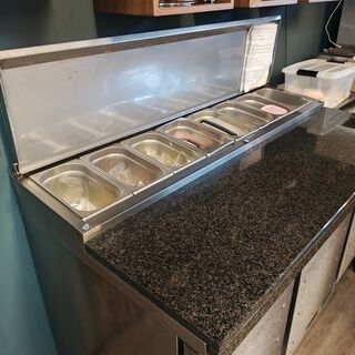 Pizza koel-werkbank
