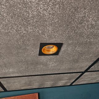 Ca. 21x Inbouw spots, goud/zwart