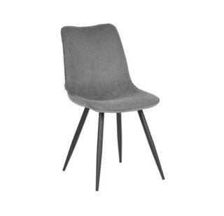 Set van 6 eetkamerstoelen Label51, Jort, donker grijs