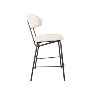 Set van 4 barstoelen, naturel