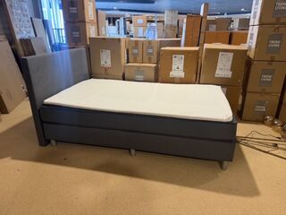 Boxspring 120 x 200, antraciet