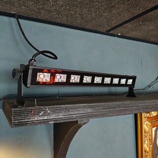 4x Led blacklight lampen met 3 discolampen, Ibiza, zwart