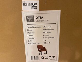 Fauteuil Label51, Otta, cognac