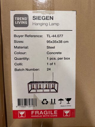 Hanglamp Trend living, Siegen, metal