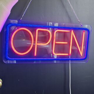2x Ledverlichting “open”, kunststof