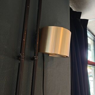 3x Wand lampjes, goudkleurig