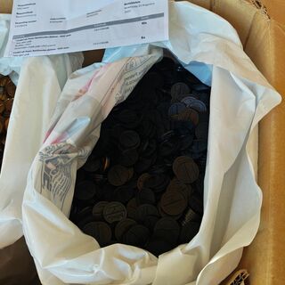 Consumptie munten, zwart goud