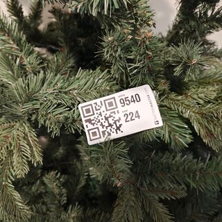 2x Kunst kerstboom