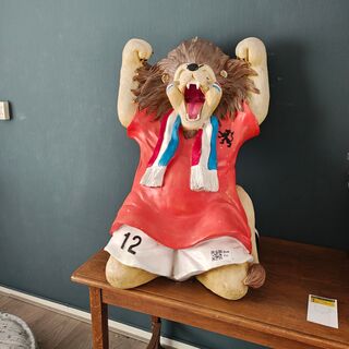 Voetbal leeuw
