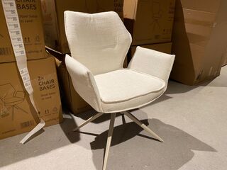 Set van 6 eetkamerstoelen AJ Living, Salsa, zand