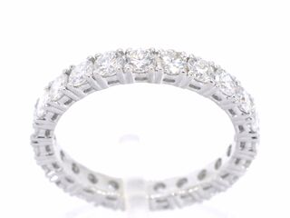 Witgouden alliance ring met briljant geslepen diamant
