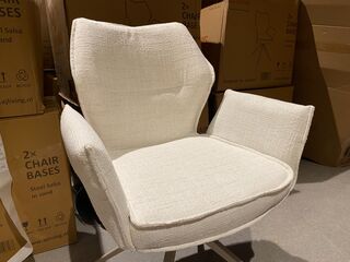 Set van 6 eetkamerstoelen AJ Living, Salsa, zand