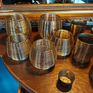 Ca. 12x Waxinelicht houders