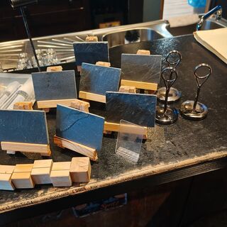 Presentatie materiaal krijtbordjes