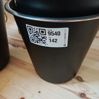 5x Champagne cooler, zwart