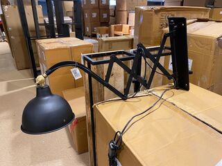 Wandlamp, zwart