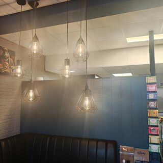 Set van 3 hanglamp, zwart
