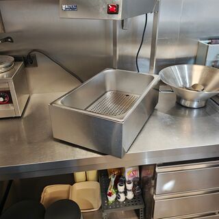 Patat opschepbak met verwarming, Royal Catering