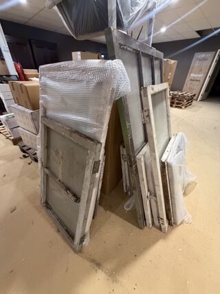 Decoratieve raampartijen, ca. 16 stuks