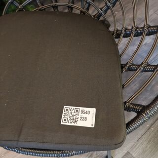 4x Loungestoelen met kussen, zwart