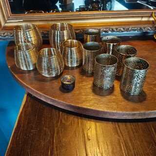 Ca. 12x Waxinelicht houders