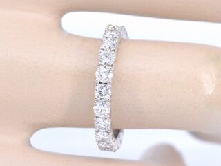 Witgouden alliance ring met briljant geslepen diamant