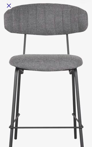 Set van 4 barstoelen, grijs